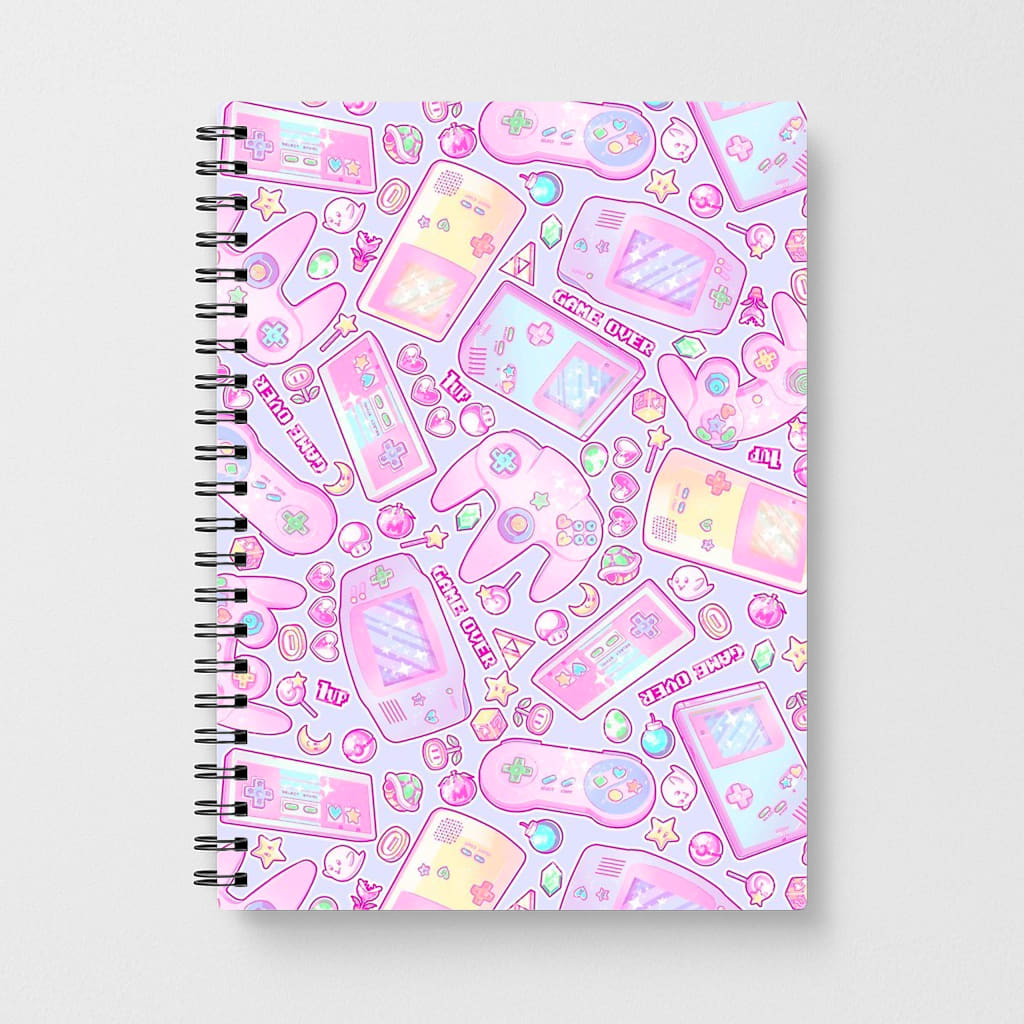 Power Up, Gaming Pattern Notebook