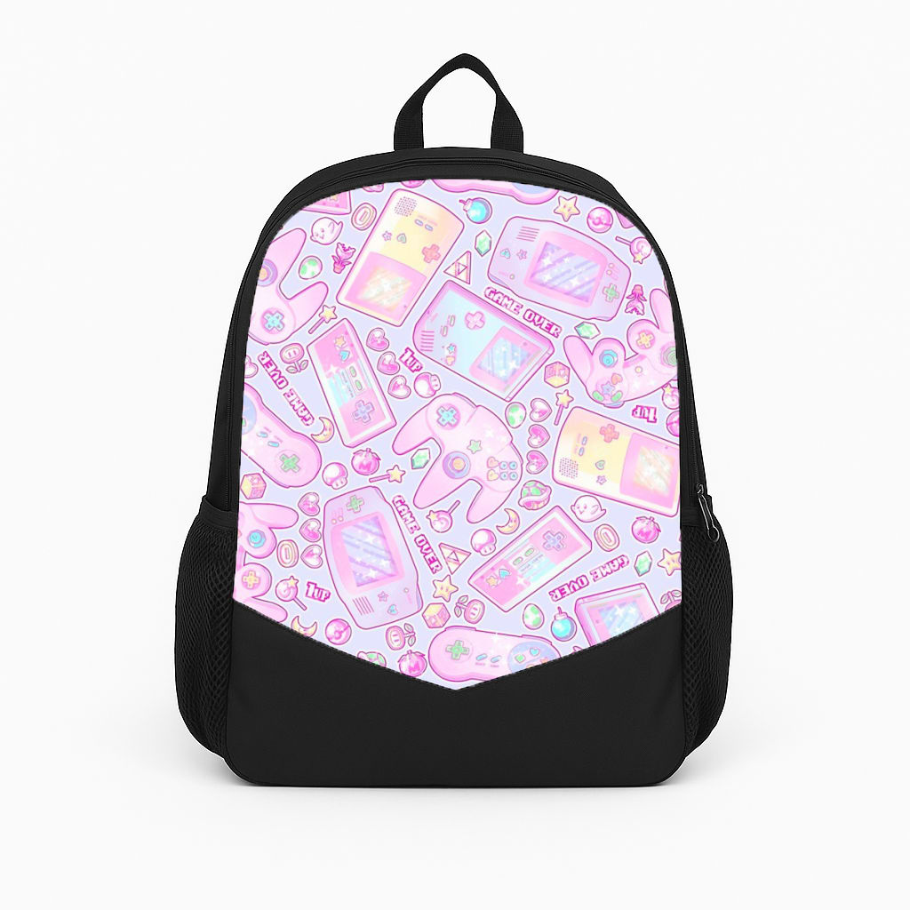 Power Up, Gaming Pattern Backpack