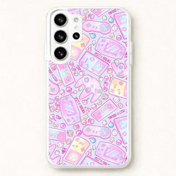Power Up, Gaming Pattern Phone Case for Galaxy S26 Ultra