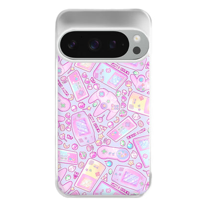 Power Up, Gaming Pattern Phone Case for Google Pixel 9 Pro XL