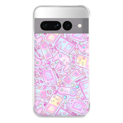 Power Up, Gaming Pattern Phone Case for Google Pixel 7 Pro