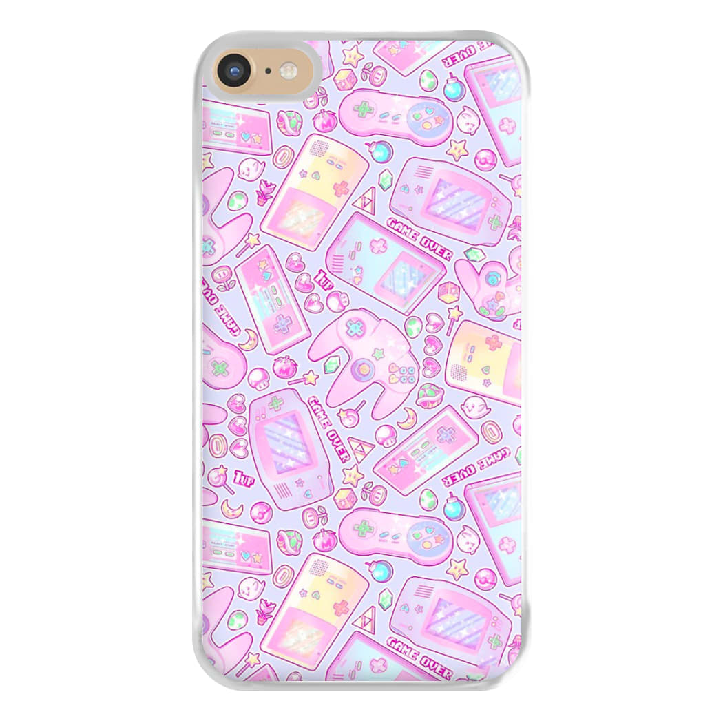 Power Up, Gaming Pattern Phone Case for iPhone 6 Plus / 7 Plus / 8 Plus