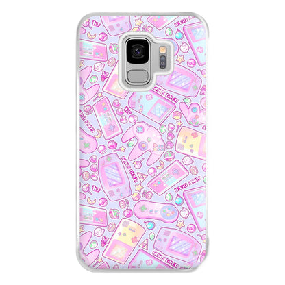 Power Up, Gaming Pattern Phone Case for Galaxy S9 Plus