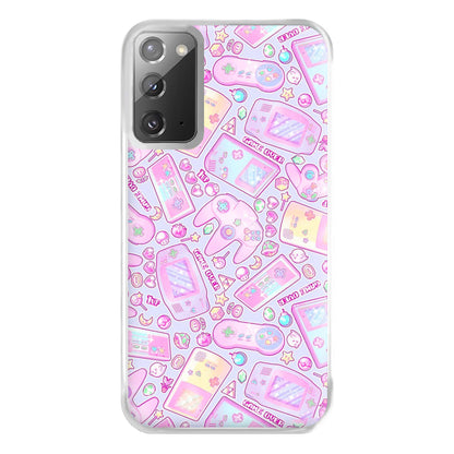 Power Up, Gaming Pattern Phone Case for Galaxy Note 20 Ultra