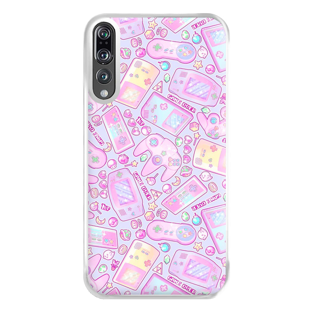 Power Up, Gaming Pattern Phone Case for Huawei P20 Pro