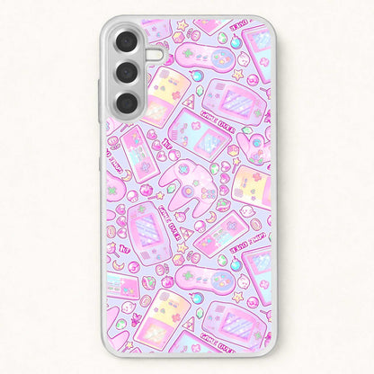 Power Up, Gaming Pattern Phone Case for Galaxy A17