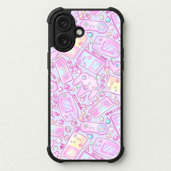 Power Up, Gaming Pattern Phone Case — Bumper case