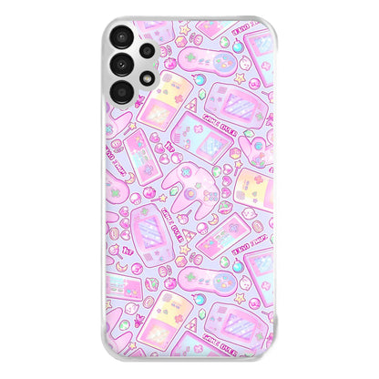 Power Up, Gaming Pattern Phone Case for Galaxy A13