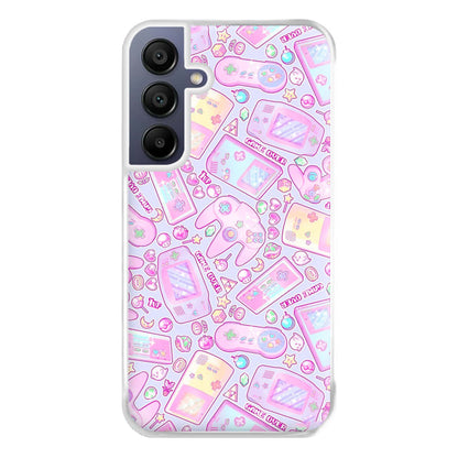 Power Up, Gaming Pattern Phone Case for Galaxy A16