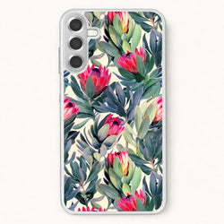 Painted Protea Pattern Phone Case for Galaxy A37