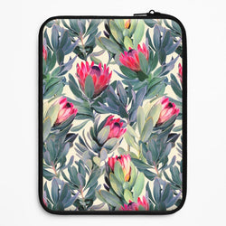 Painted Protea Pattern Universal Laptop Sleeve