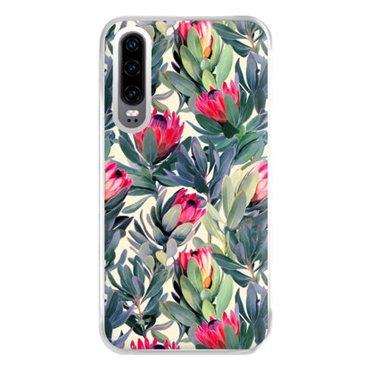 Painted Protea Pattern Phone Case for Huawei P30