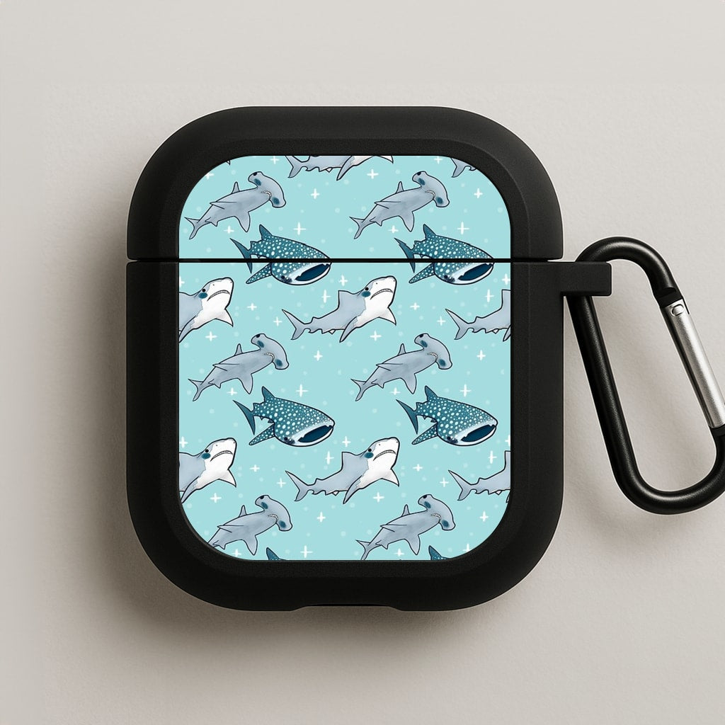 Shark Pattern AirPods Case