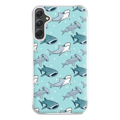 Shark Pattern Phone Case for Galaxy A14