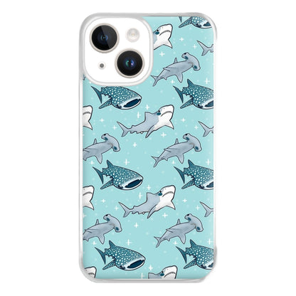 Shark Pattern Phone Case for iPhone 14