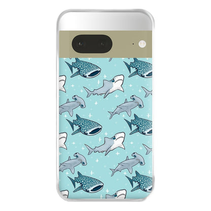 Shark Pattern Phone Case for Google Pixel 7a