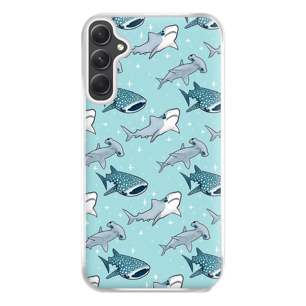 Shark Pattern Phone Case for Galaxy A54