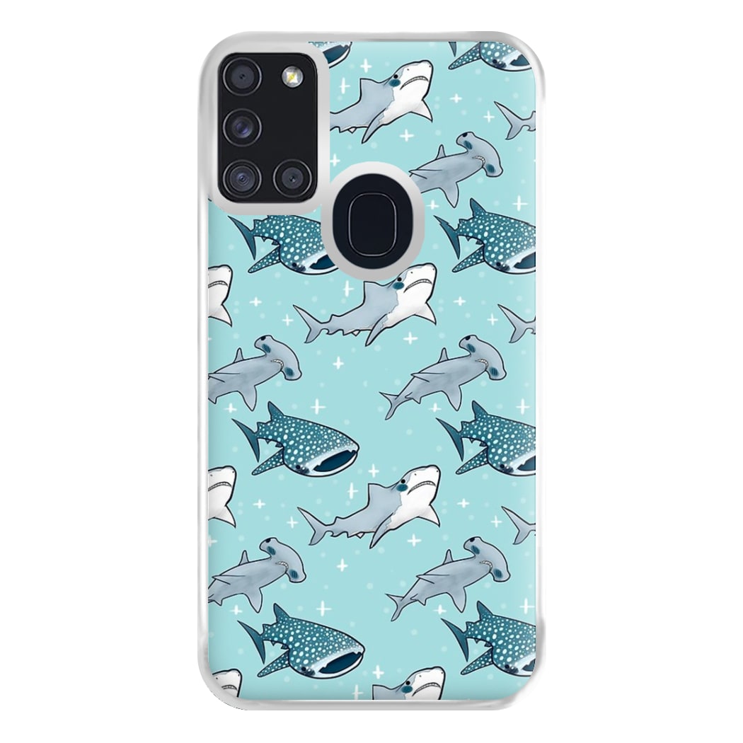 Shark Pattern Phone Case for Galaxy A21s