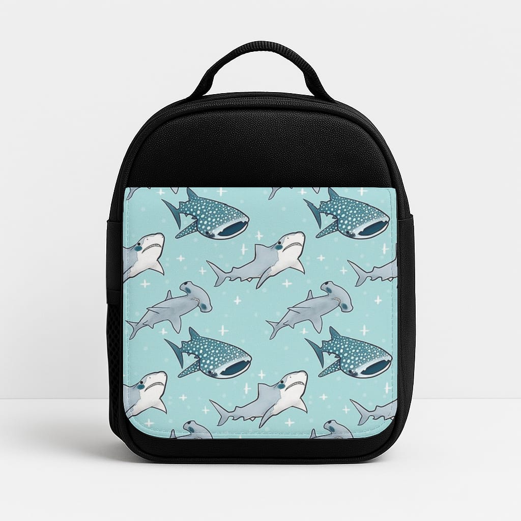 Shark Pattern Insulated Lunchbox