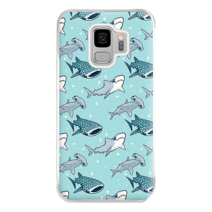 Shark Pattern Phone Case for Galaxy S9 Plus