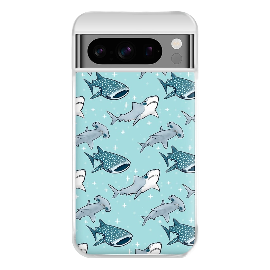 Shark Pattern Phone Case for Google Pixel 8 Pro