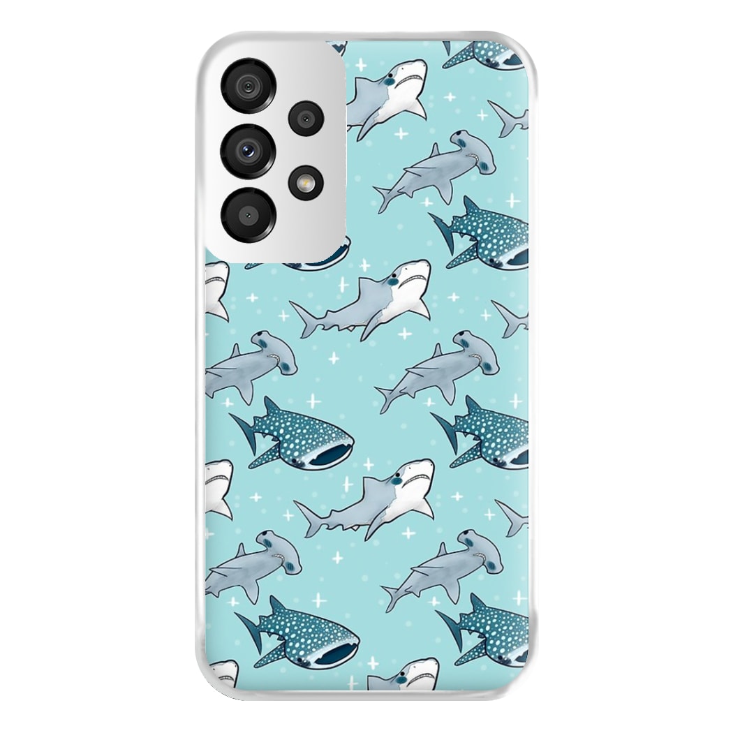 Shark Pattern Phone Case for Galaxy A33