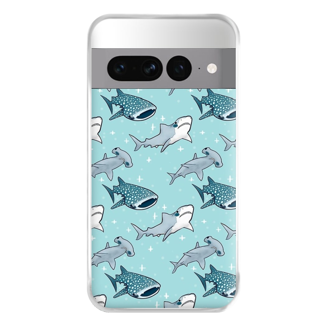 Shark Pattern Phone Case for Google Pixel 7 Pro