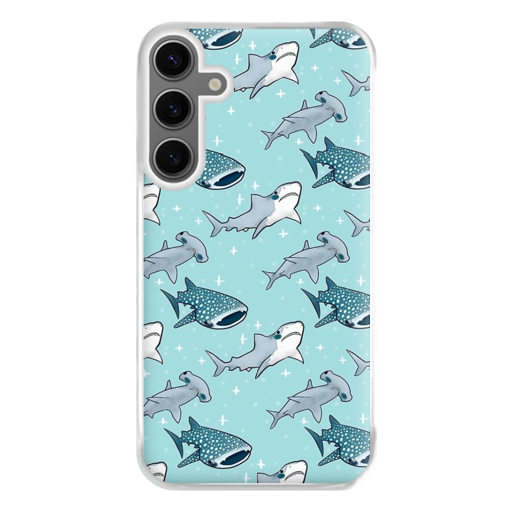 Shark Pattern Phone Case for Galaxy S24FE