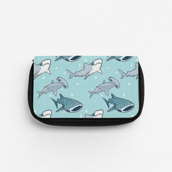 Shark Pattern Pencil Case