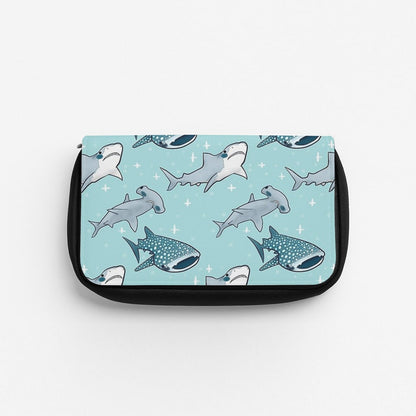 Shark Pattern Pencil Case