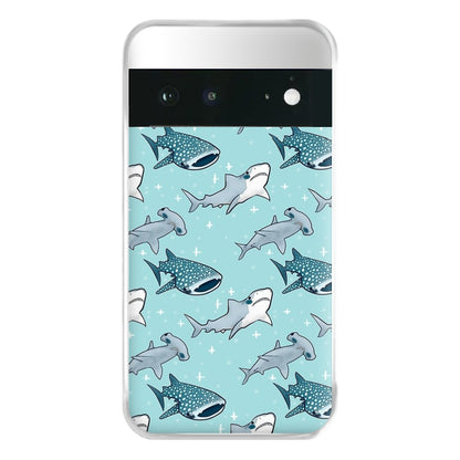 Shark Pattern Phone Case for Google Pixel 6a