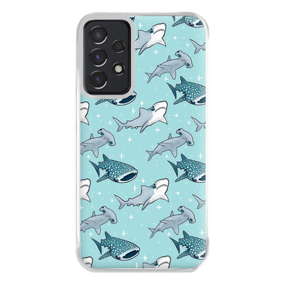 Shark Pattern Phone Case for Galaxy A52 / A52s