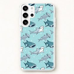 Shark Pattern Phone Case for Galaxy S26 Ultra