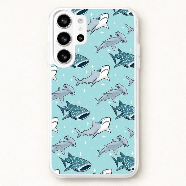 Shark Pattern Phone Case for Galaxy S26 Ultra