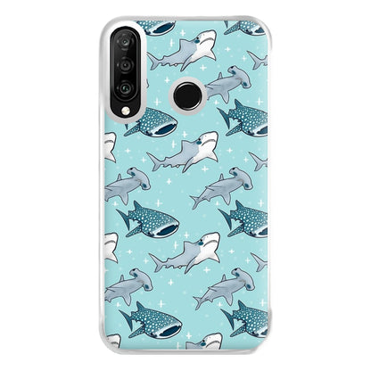 Shark Pattern Phone Case for Huawei P30 Lite