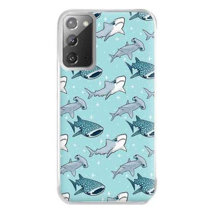 Shark Pattern Phone Case for Galaxy Note 20 Ultra