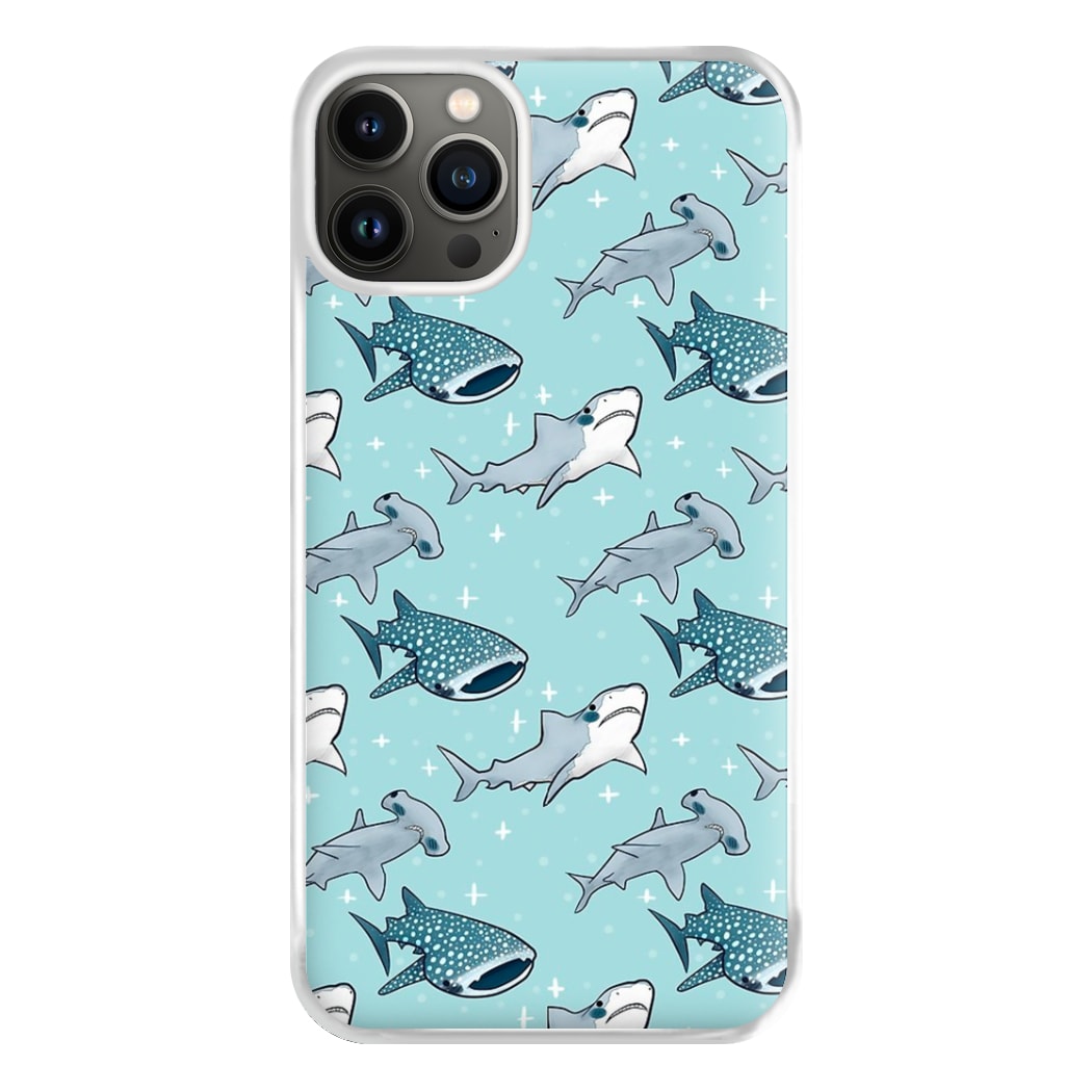 Shark Pattern Phone Case for iPhone 13