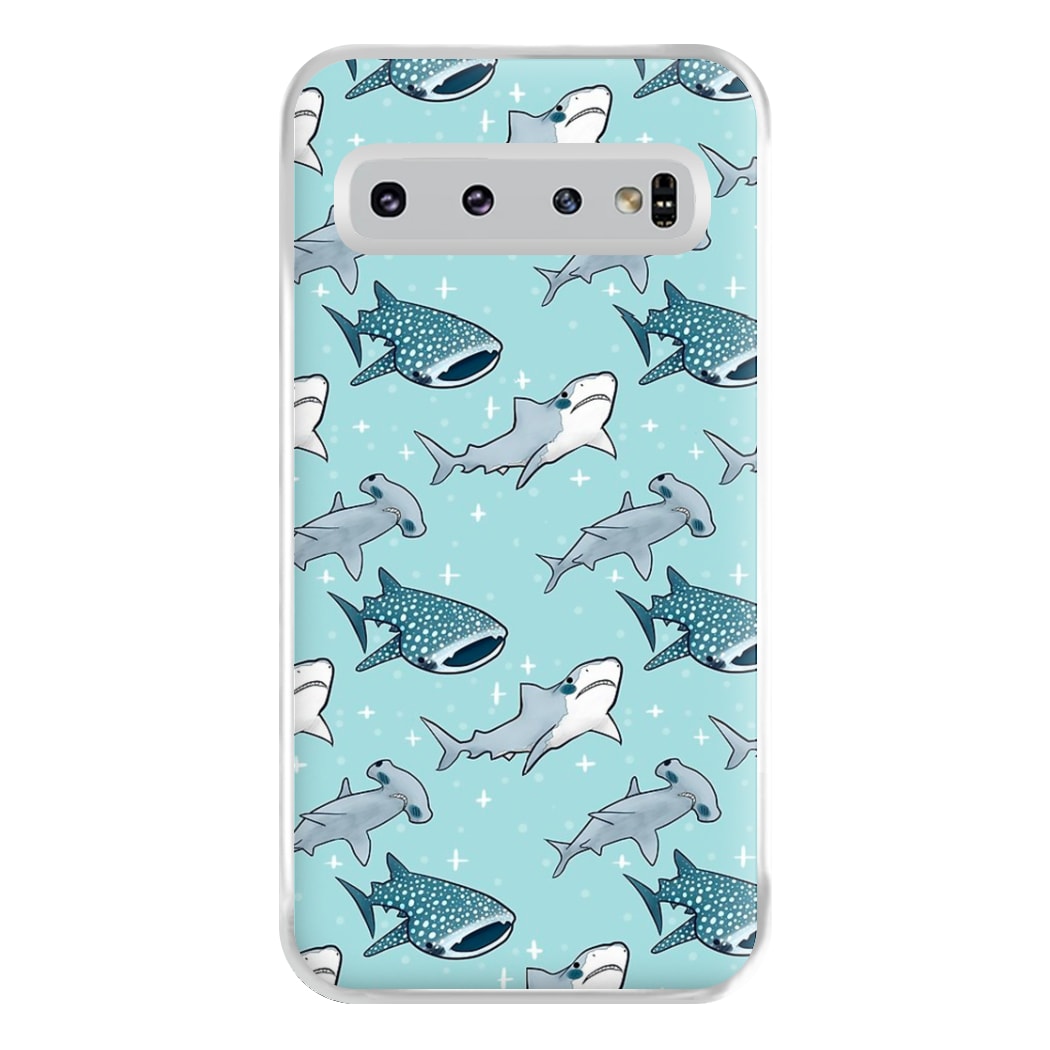 Shark Pattern Phone Case for Galaxy S10 Plus