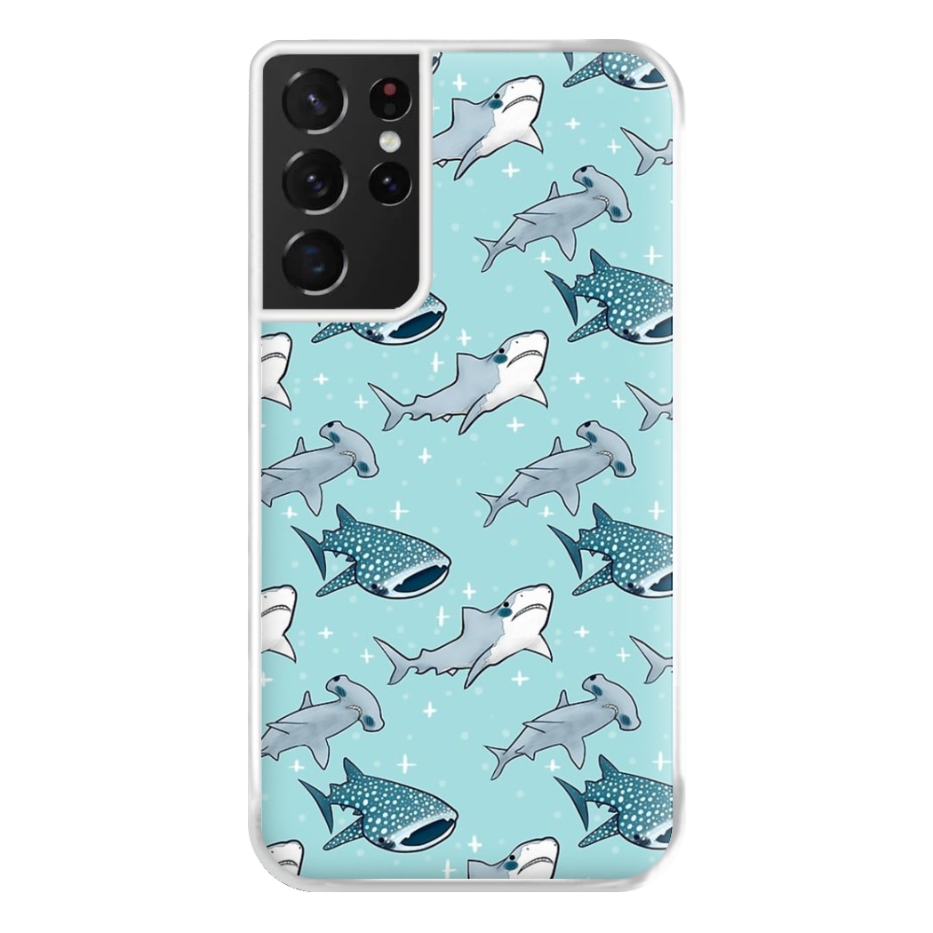 Shark Pattern Phone Case for Galaxy S21 Ultra