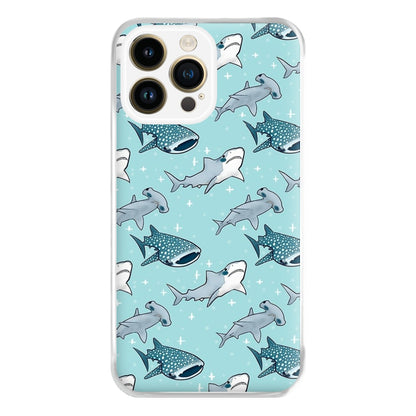 Shark Pattern Phone Case for iPhone 14 Pro Max