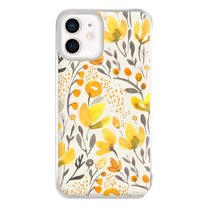 Yellow Field Floral Phone Case for iPhone 12 Mini