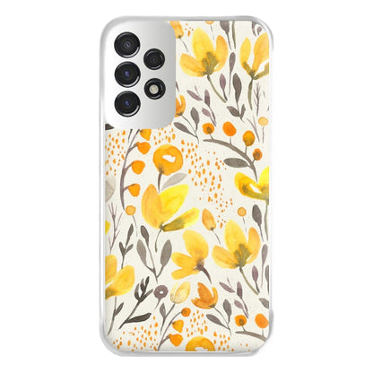 Yellow Field Floral Phone Case for Galaxy A53