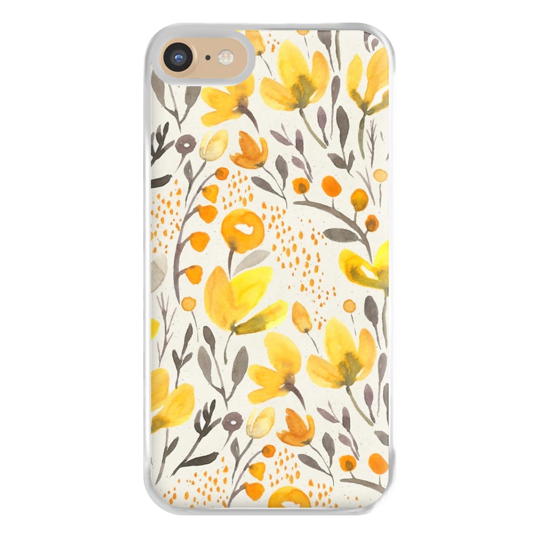 Yellow Field Floral Phone Case for iPhone 6 / 7 / 8 / SE