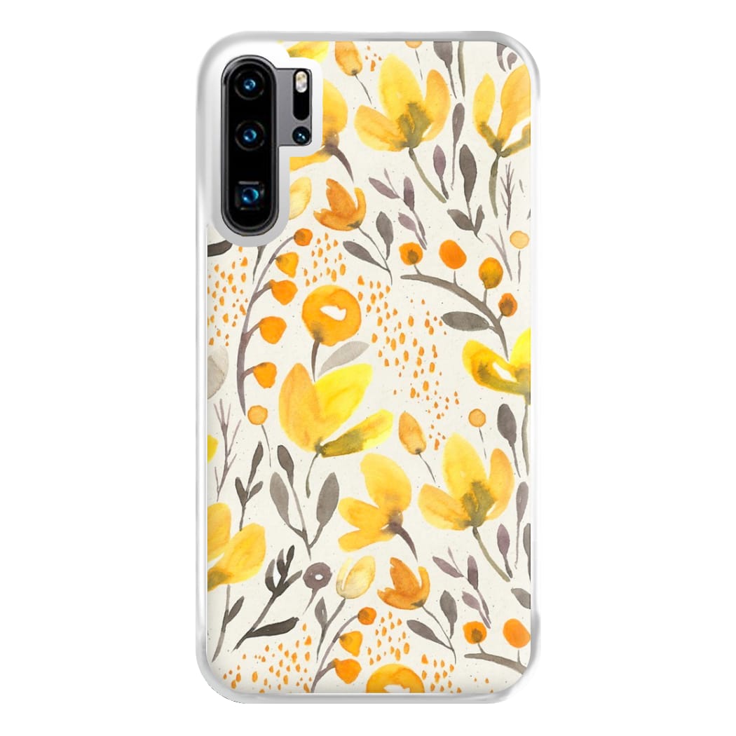 Yellow Field Floral Phone Case for Huawei P30 Pro