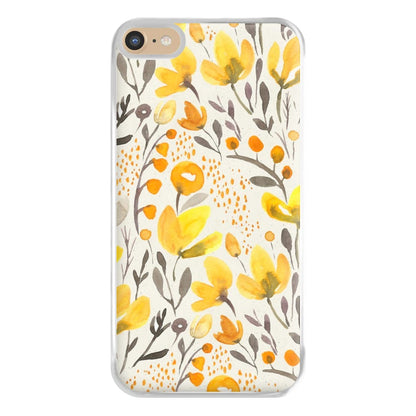 Yellow Field Floral Phone Case for iPhone 6 Plus / 7 Plus / 8 Plus