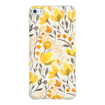 Yellow Field Floral Phone Case for iPhone 5 / 5s / SE 2016