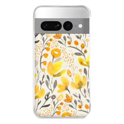 Yellow Field Floral Phone Case for Google Pixel 7 Pro