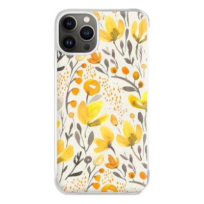 Yellow Field Floral Phone Case for iPhone 13