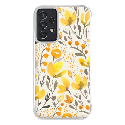 Yellow Field Floral Phone Case for Galaxy A52 / A52s