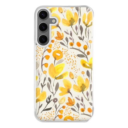 Yellow Field Floral Phone Case for Galaxy S24FE